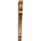 Ekena Millwork Olympic Slat Rough Sawn Bracket, Western Red Cedar, 4"W x 46"D x 46"H BKT04X46X46OLY06RWR - alternate 4